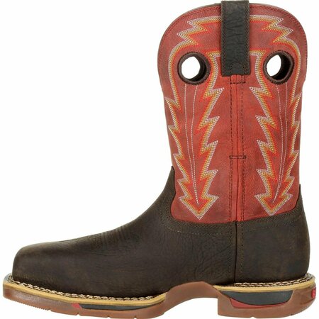 Rocky Long Range Composite Toe Waterproof Western Boot, BROWN/RED, M, Size 12 RKW0319